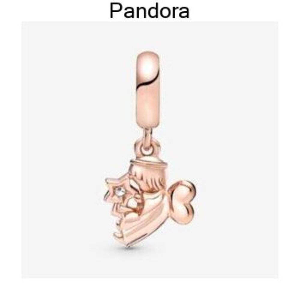 PANDORA Heart Winged Angel Dangle Charm - Picture 2 of 4